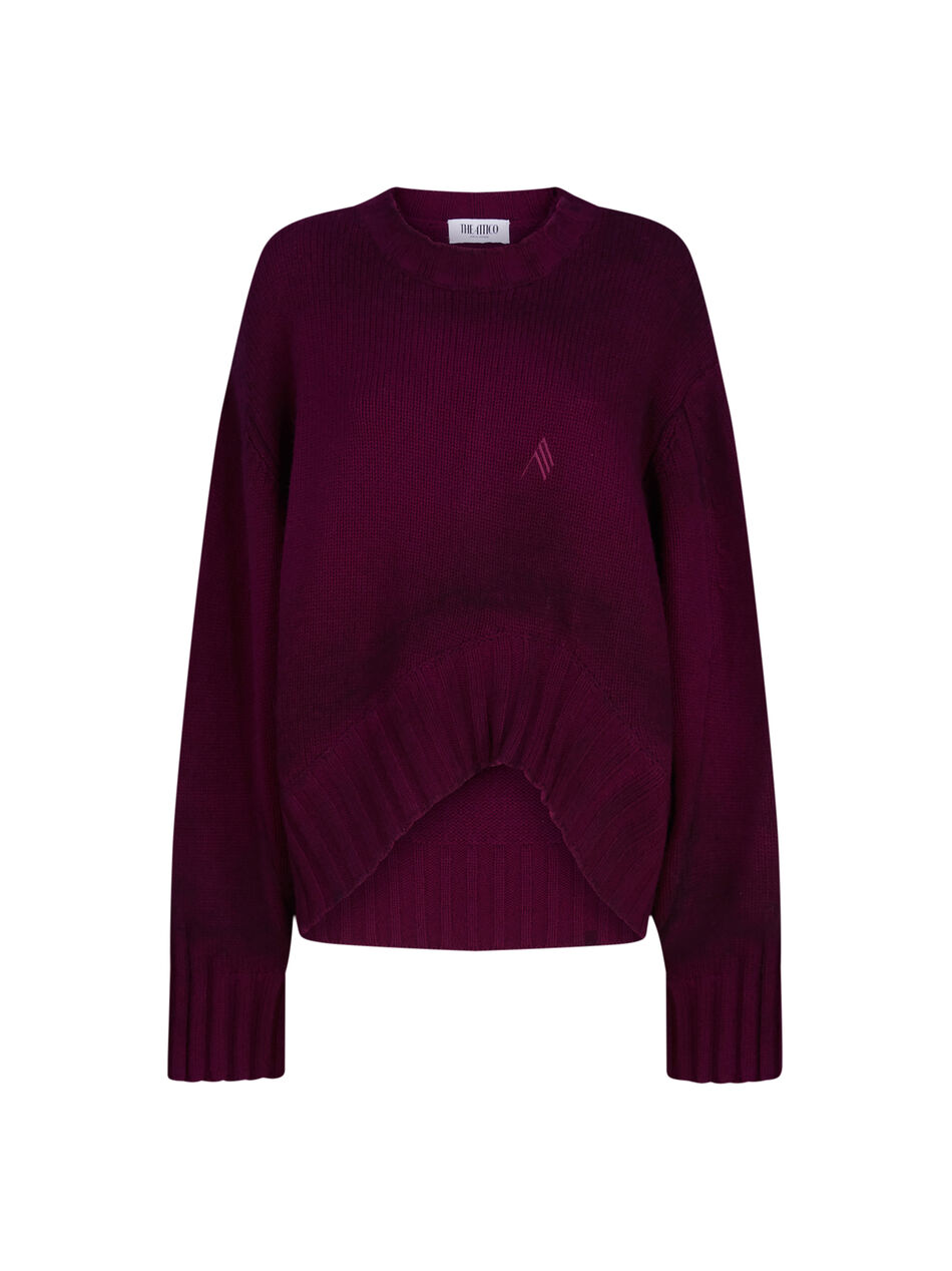 THE ATTICO Burgundy sweater BURGUNDY 251WCK00126KWS008SP114