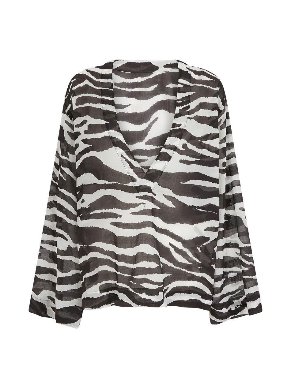 THE ATTICO White and black blouse WHITE/BLACK 250WCE00001CCC082PR020