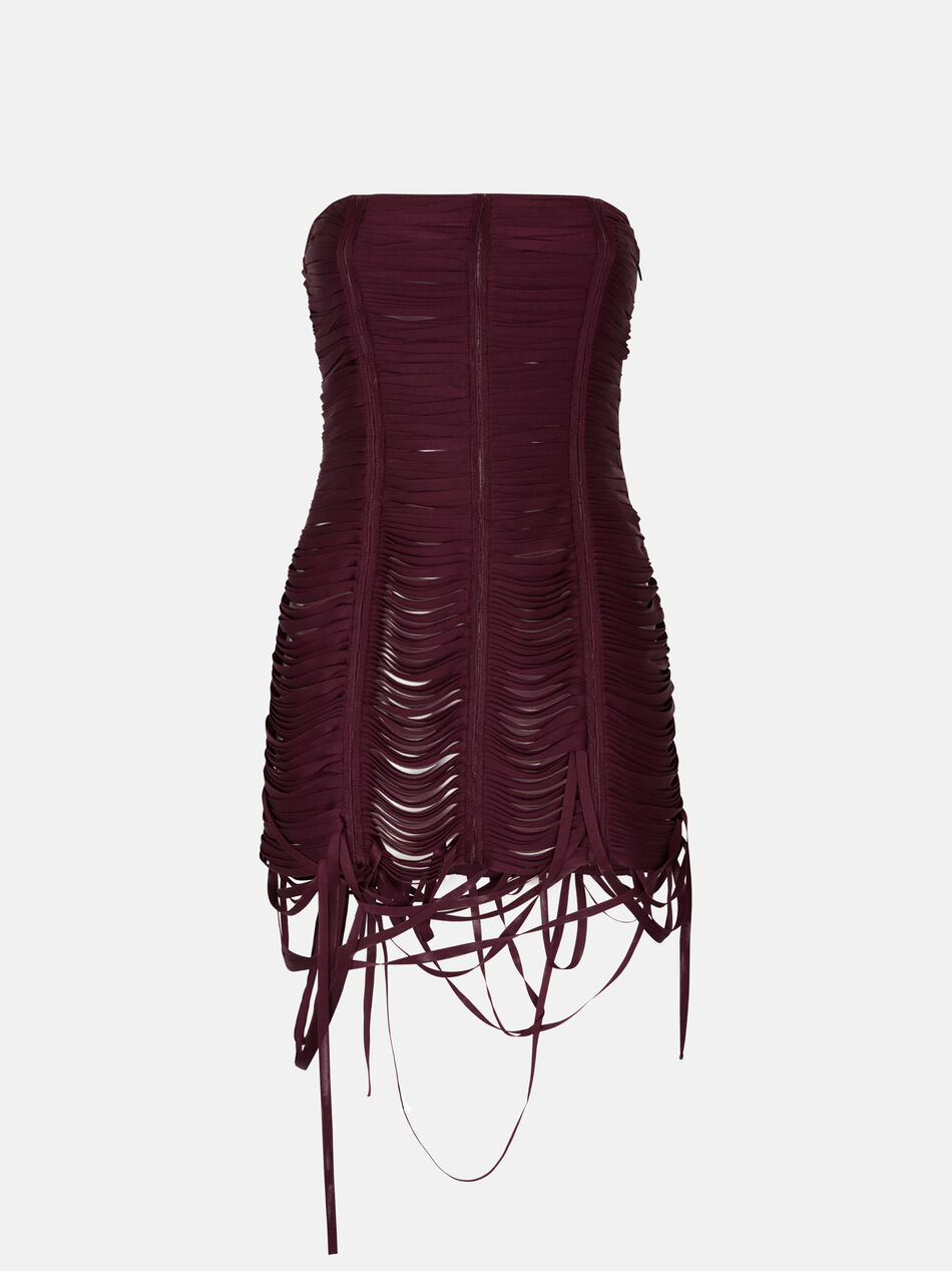 THE ATTICO Mauve mini dress MAUVE 250WCA00428PAA103RA085