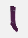 THE ATTICO Violet and light green long socks VIOLET/LIGHT GREY 231WAK02C030412