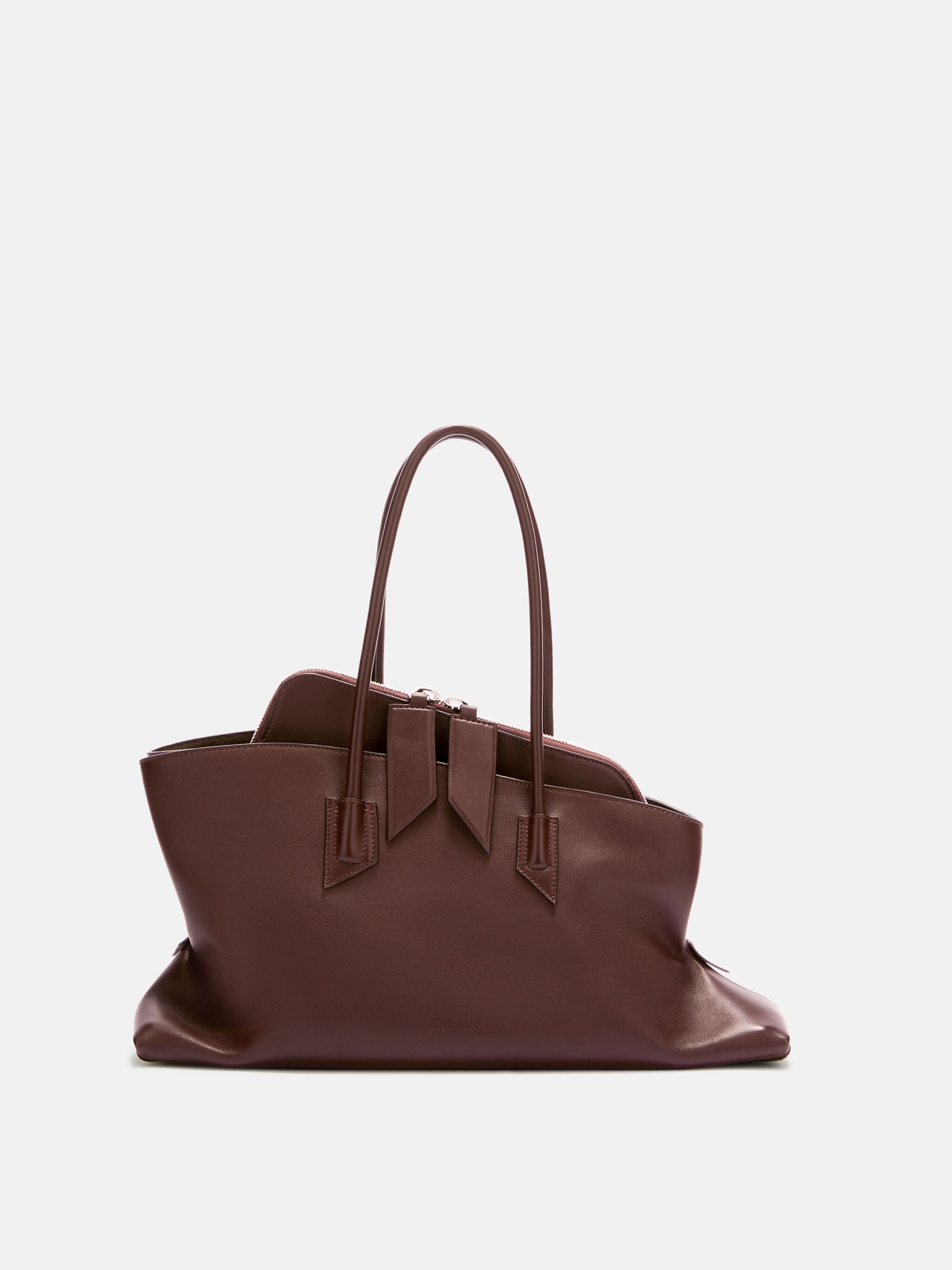 La Passeggiata Medium'' dark brown top handle for Women | THE ATTICO®