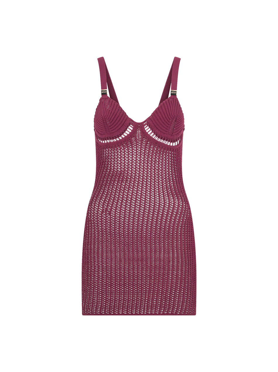 THE ATTICO Burgundy mini dress BURGUNDY 260WCA00497KCP001TR114