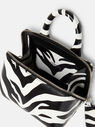 THE ATTICO ''Friday'' black and white mini handbag WHITE/BLACK 231WAH02EL020020