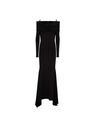 THE ATTICO ''Fanny'' black long dress