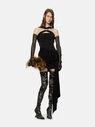 THE ATTICO ''Fran'' black mini skirt  231WCS122RY02100