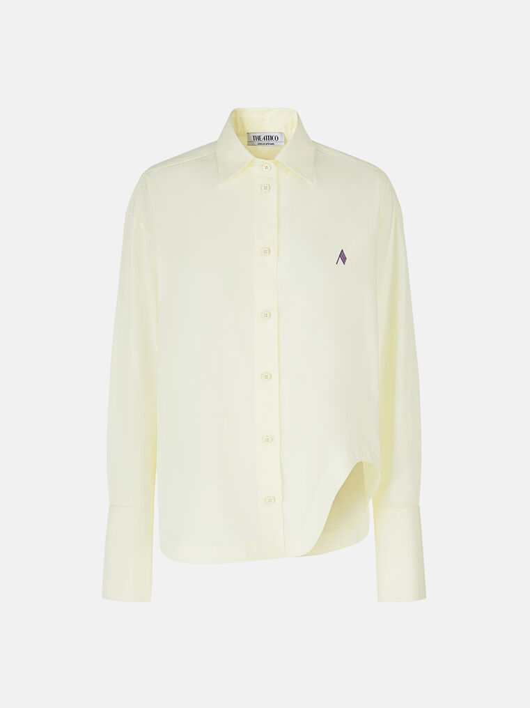 Shop Attico ''eliza'' Light Yellow Shirt