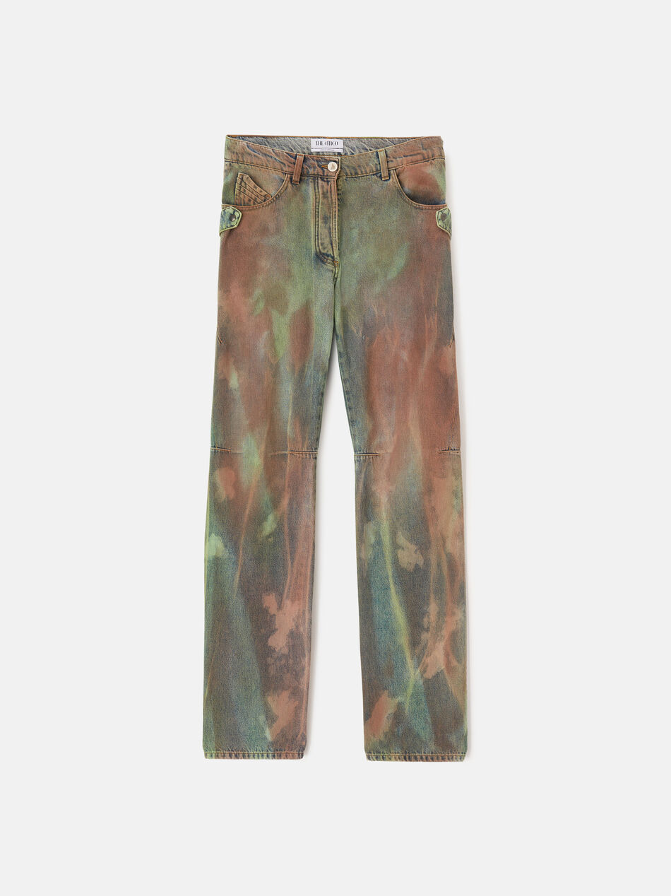 THE ATTICO "Deann" camouflage long pants CAMOUFLAGE 238WCP118D065509