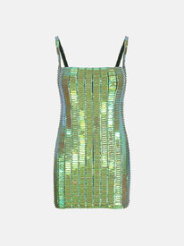 ''Rue'' iridescent green mini dress for Women THE ATTICO®