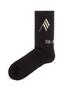 THE ATTICO Black bicolor sponge short socks
