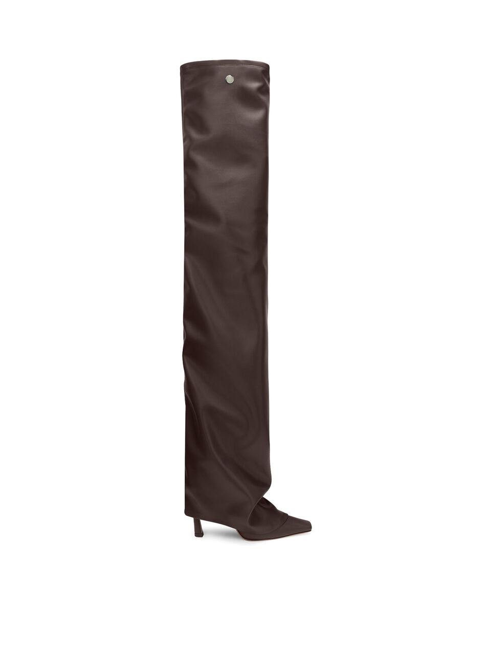 THE ATTICO ''Robin OTK'' thigh high brown BROWN 251WSH00872PUR003AA064