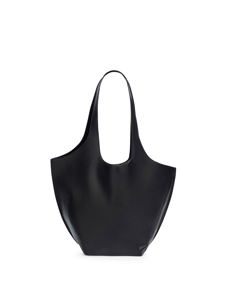 THE ATTICO ''La Scoop Large'' black shoulder bag Black 260WAH00066LBT019AA100