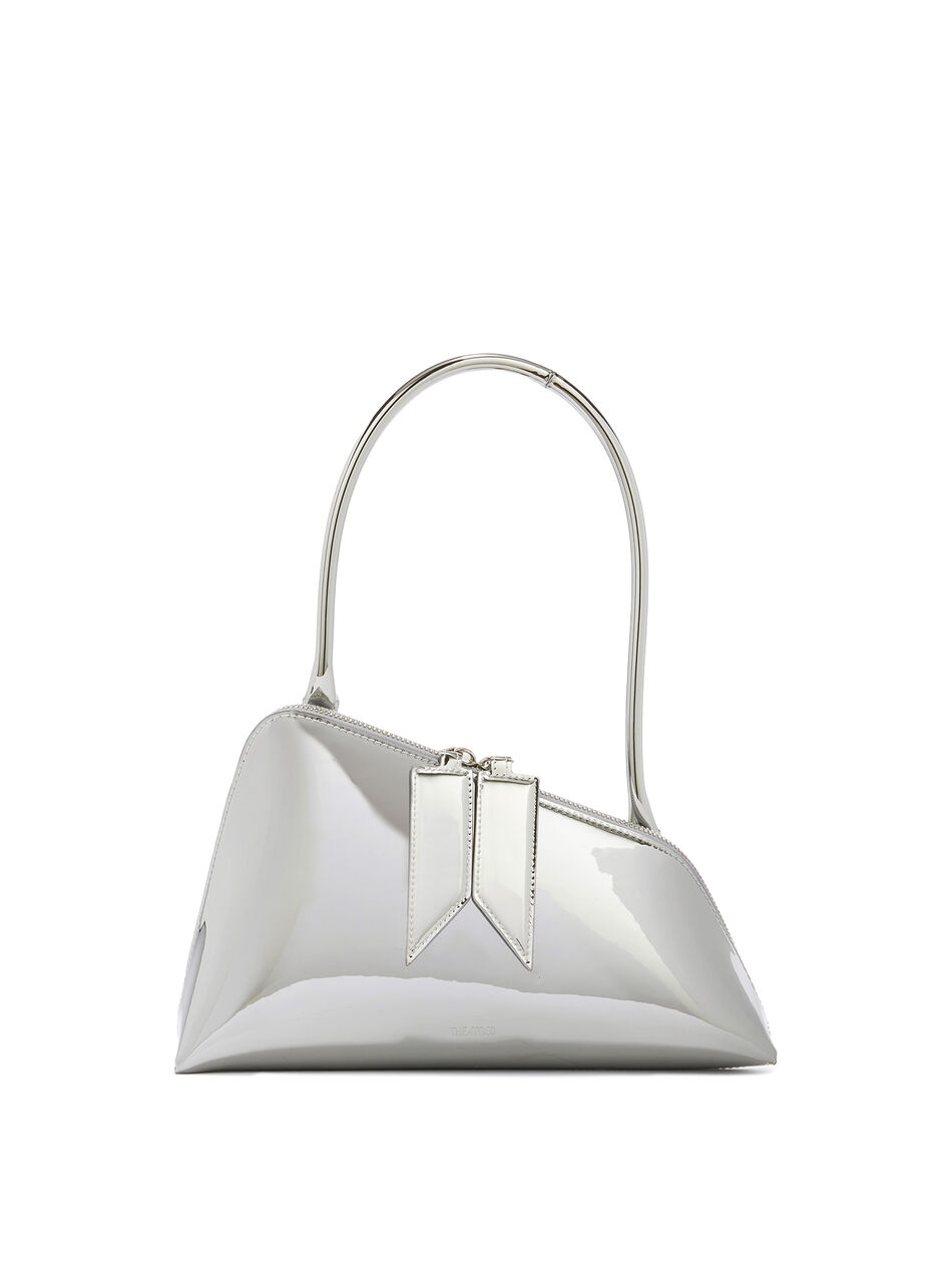 THE ATTICO ''Sunrise'' silver shoulder bag SILVER 241WAH42PU01002
