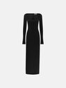 THE ATTICO ''Lawrence'' black long dress  227WCW55C054100