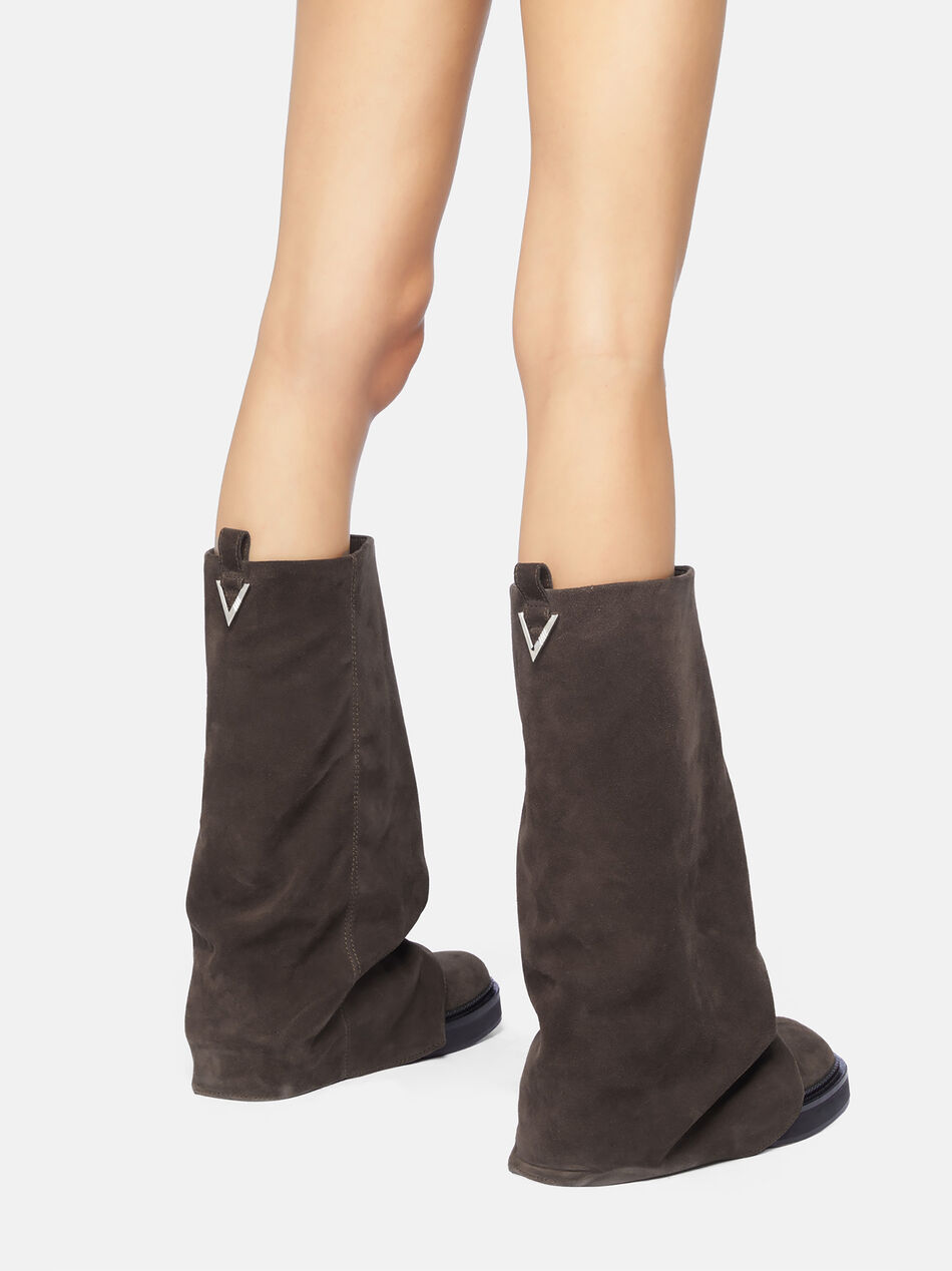 THE ATTICO ''Robin'' dark grey combat boot Dark grey 246WS798L007624