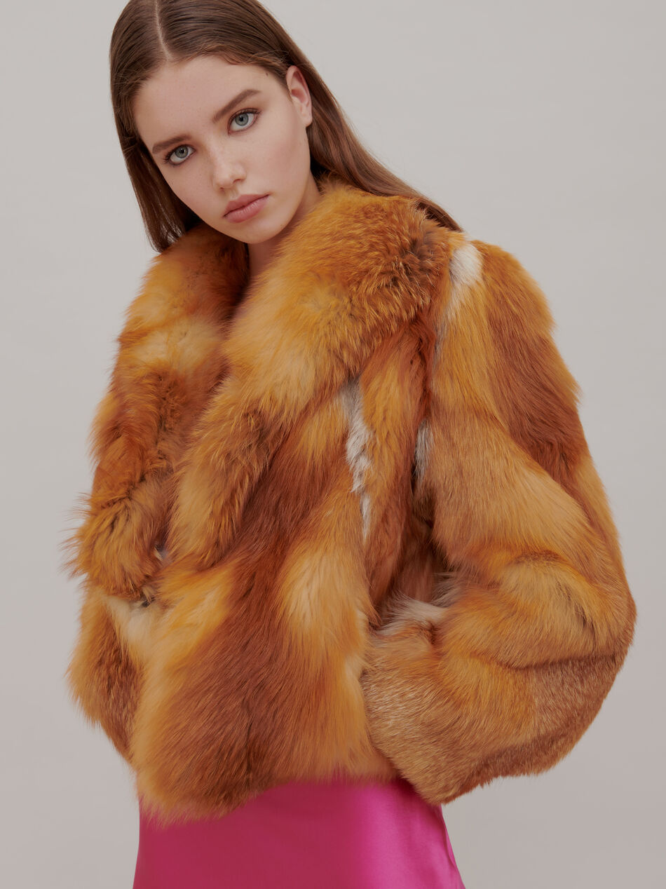 The Attico "Call Me Back" upcycled jacket NATURAL 202WCX06F001060