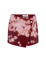 THE ATTICO ''Eudra'' pink and bordeaux mini skirt  232WCS123D050449
