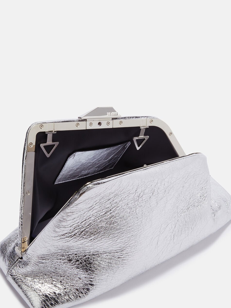 THE ATTICO ''Day Off'' silver shoulder bag SILVER 246WAH49L070002