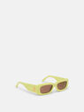 THE ATTICO ''Mini Marfa'' lemon sunglasses