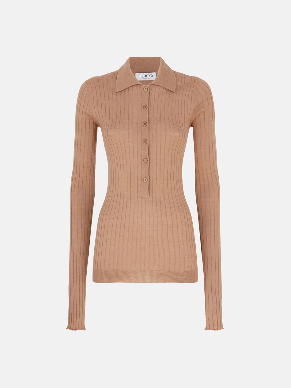 THE ATTICO Camel sweater CAMEL 250WCK00112KWS006AA046