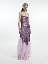 THE ATTICO Lilac midi dress