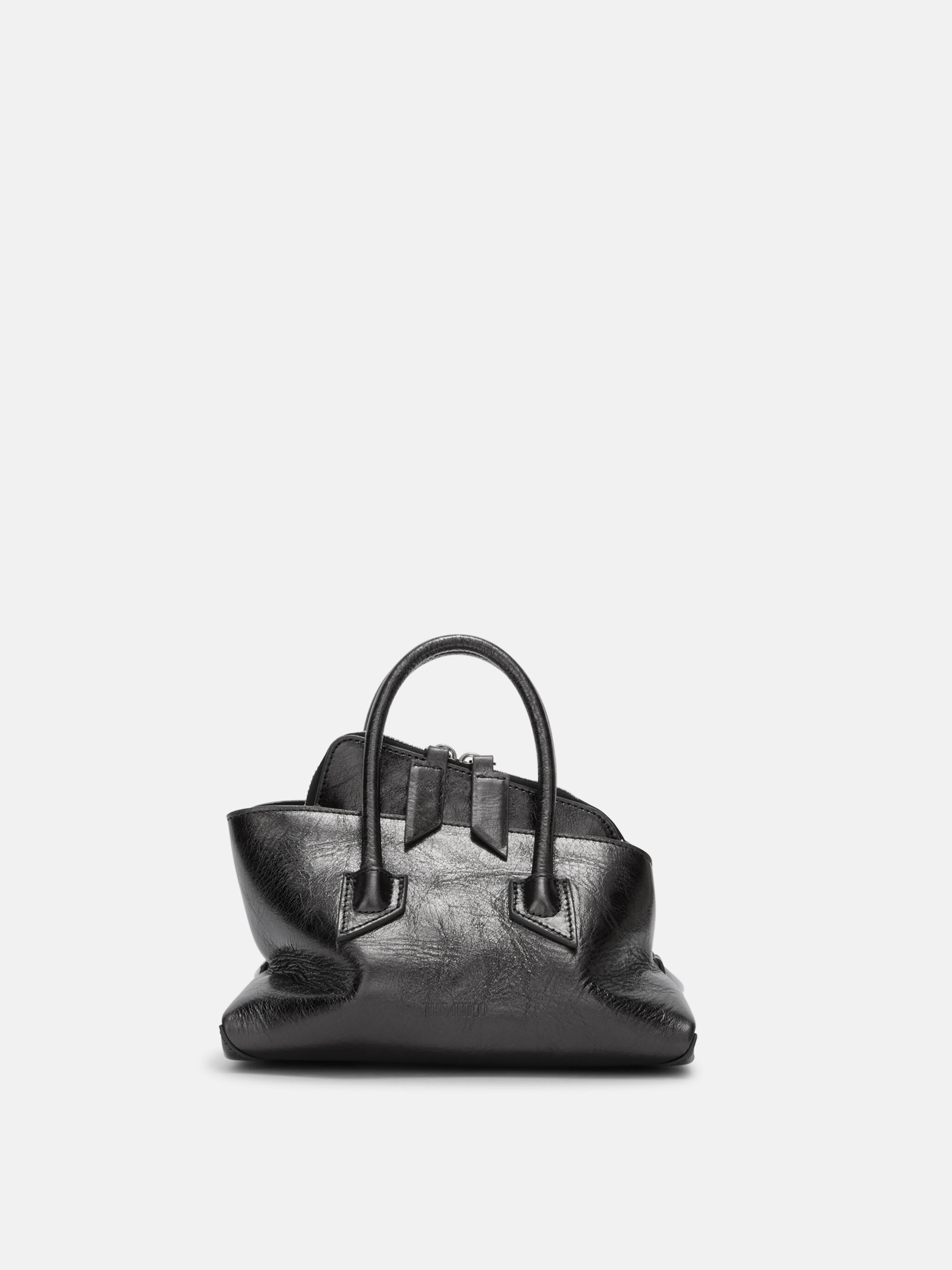 La Passeggiata Mini'' dark grey top handle for Women | THE ATTICO®