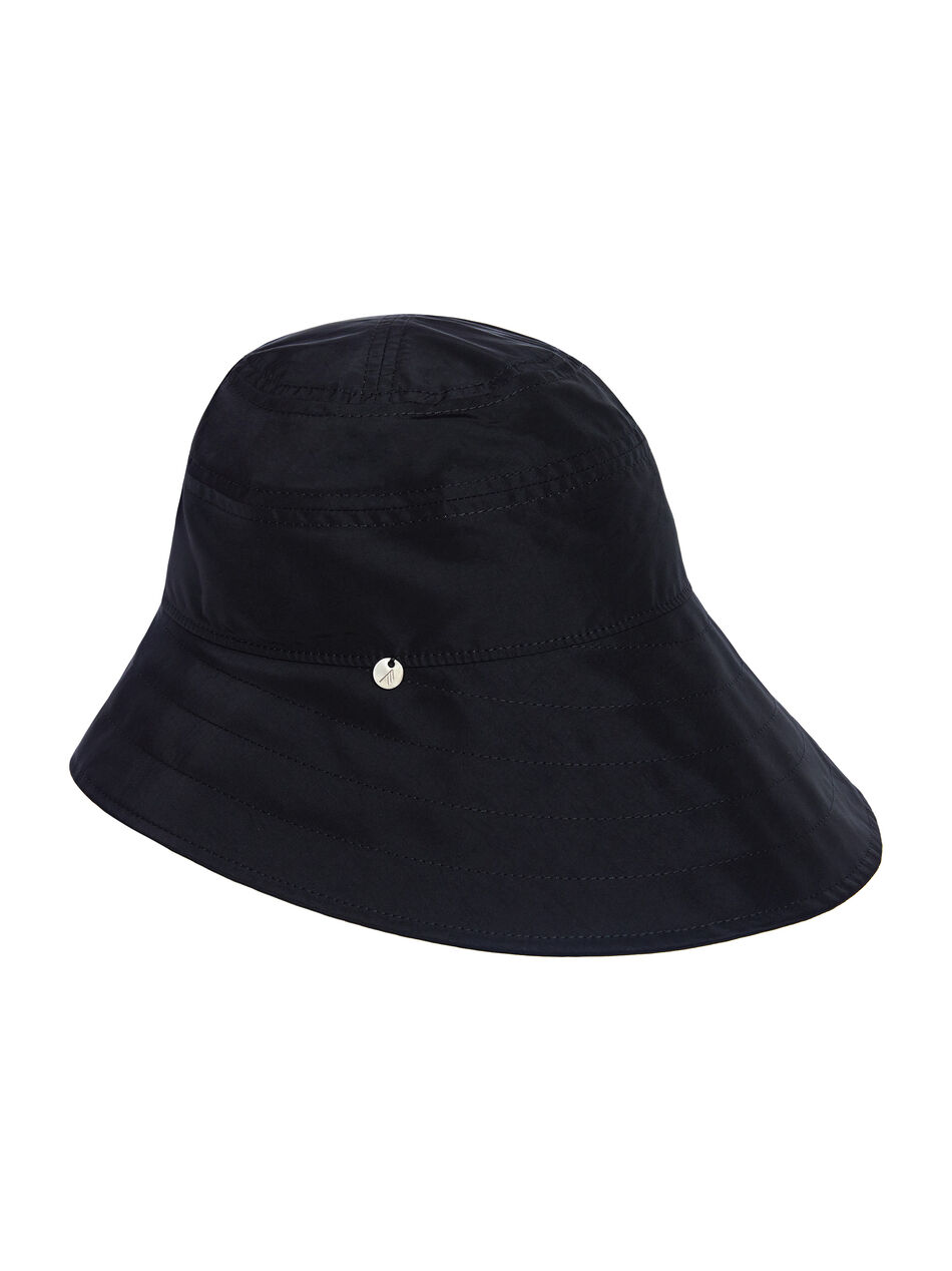 THE ATTICO "Dylan" black bucket hat BLACK 212WAC02PA09100
