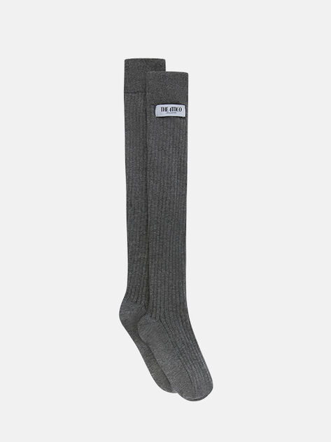 THE ATTICO Melange grey long socks Melange grey 260WAK00025CCW002AA183
