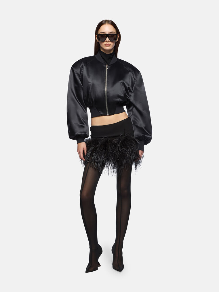 Attico Bomber Black In Black