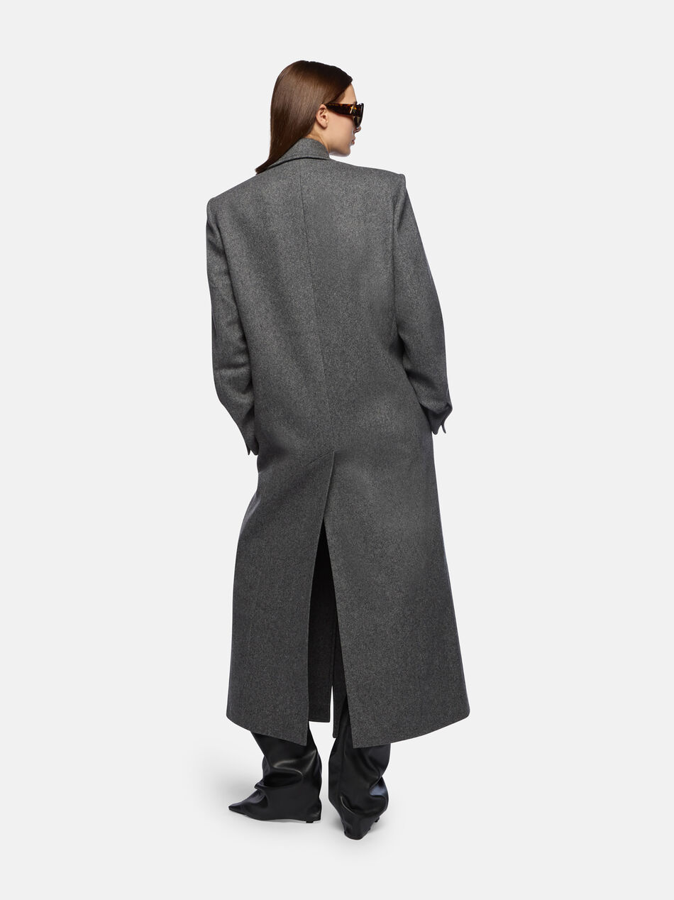 THE ATTICO Dark grey long coat DARK GREY 260WCC00087WWP001AA233