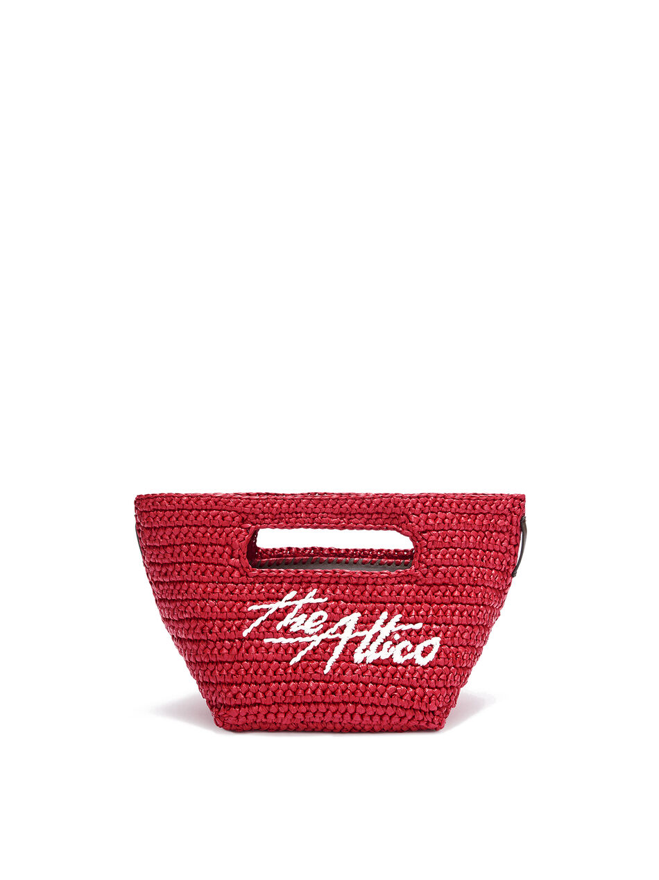 THE ATTICO ''Via dei Giardini 15'' red tote bag RED 250WAH00056VVV093AA010
