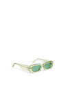 THE ATTICO ''Mini Marfa'' lime sunglasses  234WAS11MET2454