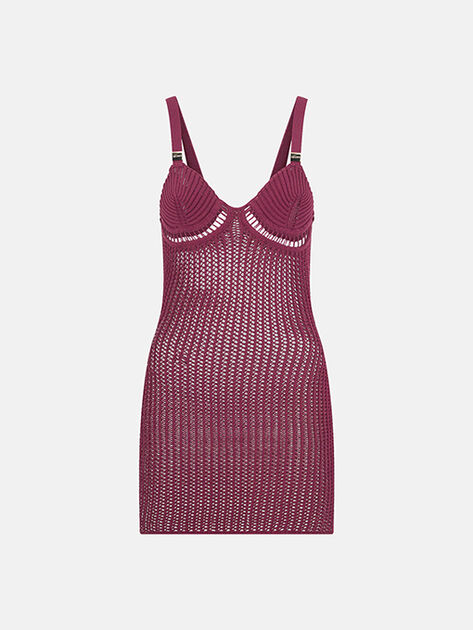 THE ATTICO Burgundy mini dress BURGUNDY 260WCA00497KCP001TR114