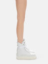 THE ATTICO ''Selene'' white flatform boots  227WS448L019001