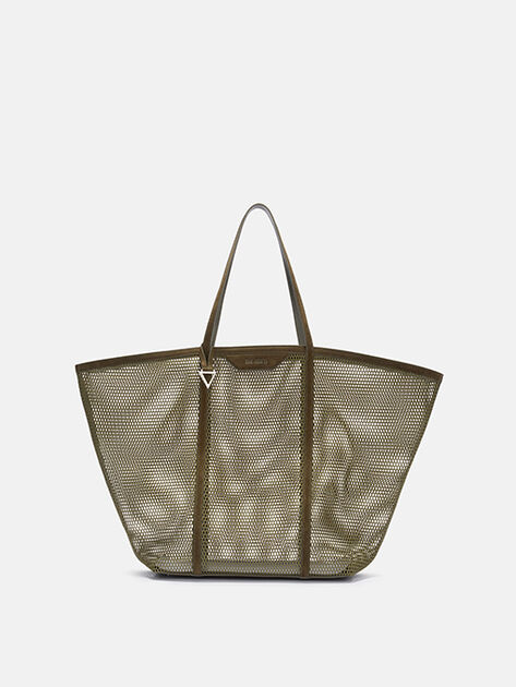 THE ATTICO ''Via del Mare'' military green tote bag Military green SPEWAH53E102828