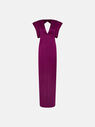 THE ATTICO ''Kara'' burgundy long dress  232WCW65E020114