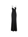 THE ATTICO ''Melva'' black long dress  232WCW69E020100