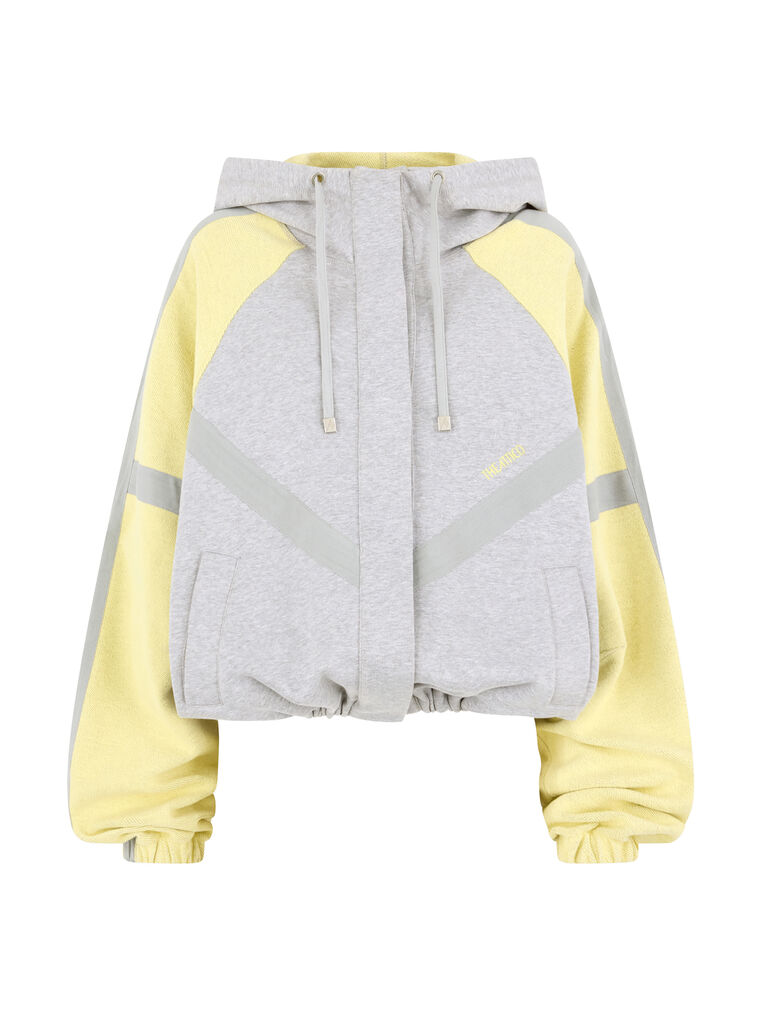 Attico Grey And Honey Bomber In Multi