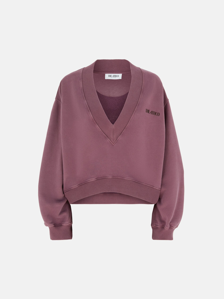 THE ATTICO Mauve fade sweatshirt Mauve fade 250WCF00010JJF003AA863