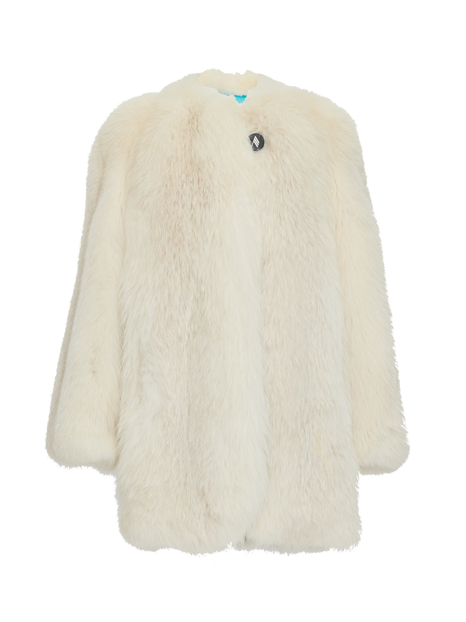 The Attico "Call Me Back" upcycled coat ICE 202WCX02F001042