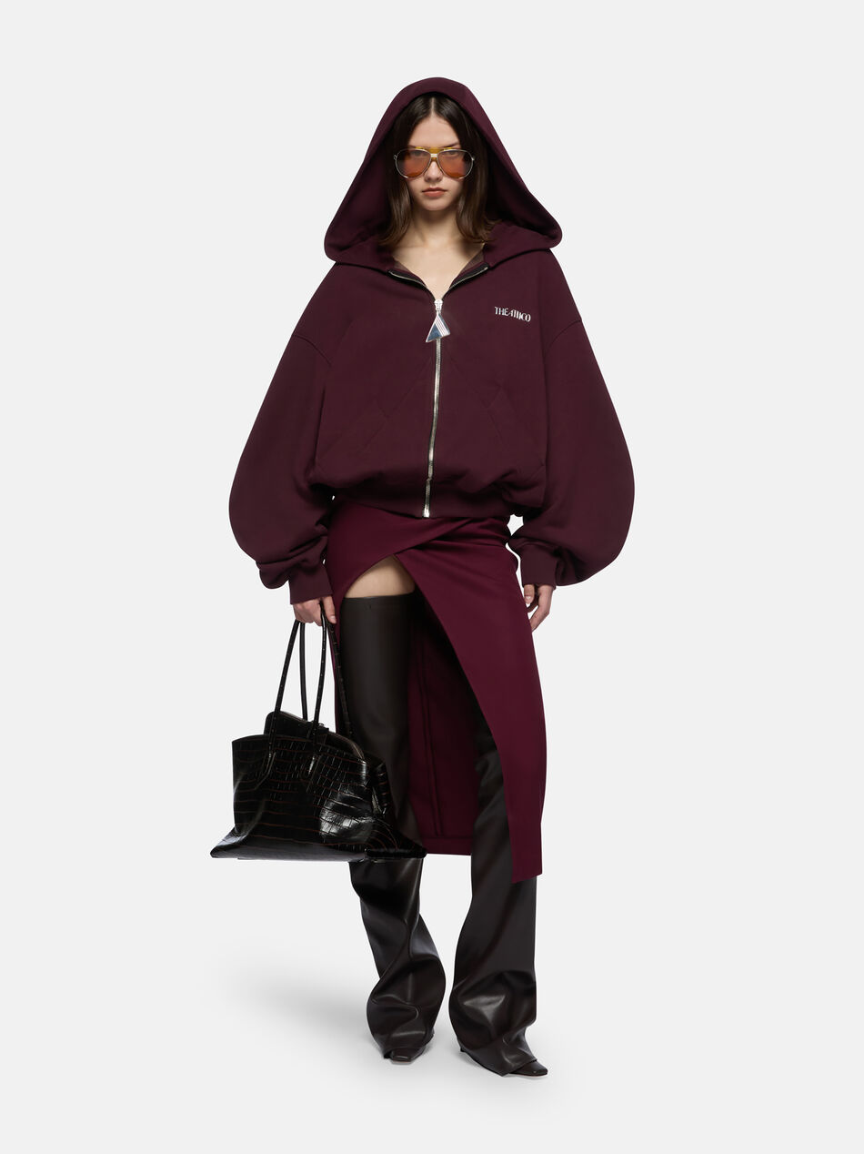 THE ATTICO Burgundy sweatshirt BURGUNDY 251WCF00015JJF007AA114