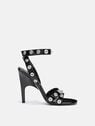 THE ATTICO ''Cosmo'' black ankle strap sandal Black 241WS776E056S100
