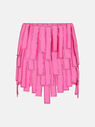 THE ATTICO ''Satine'' neon fuchsia mini skirt  227WCS109E063R369