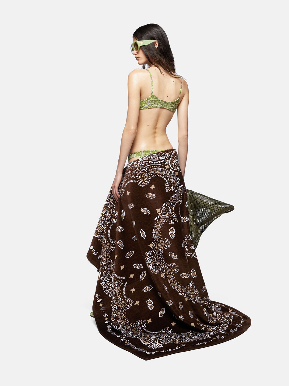 THE ATTICO Brown, beige and white towel Brown/biege/white SPEWOTH08XXX02825