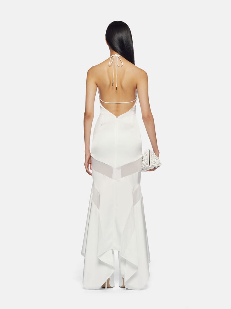 Shop Attico ''saskia'' White Midi Dress