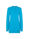 THE ATTICO ''Jordan'' blue Carribean mini dress  228WCA102JF01370