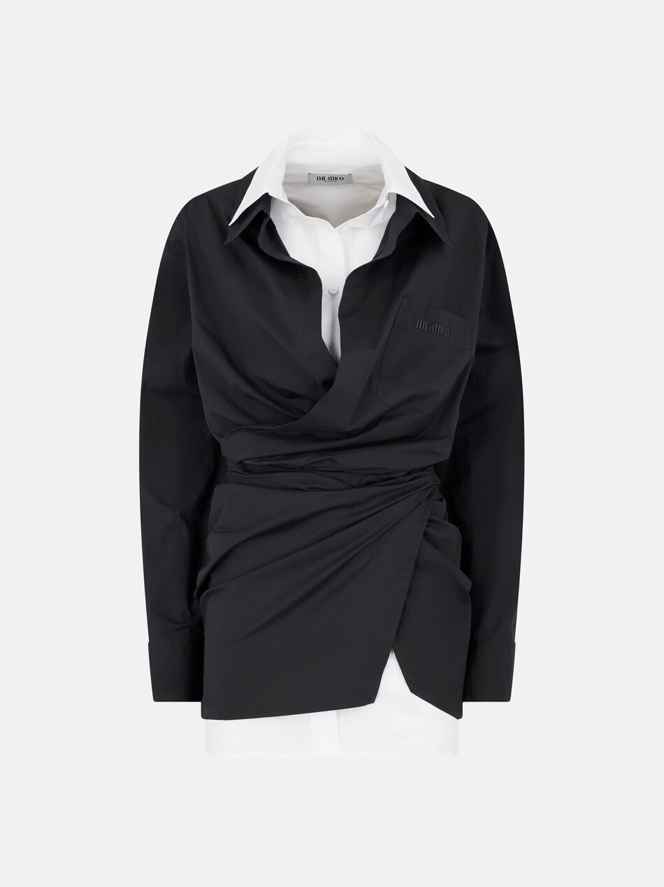 THE ATTICO Black and white mini dress Black/white 260WCA00458CCE002AA414