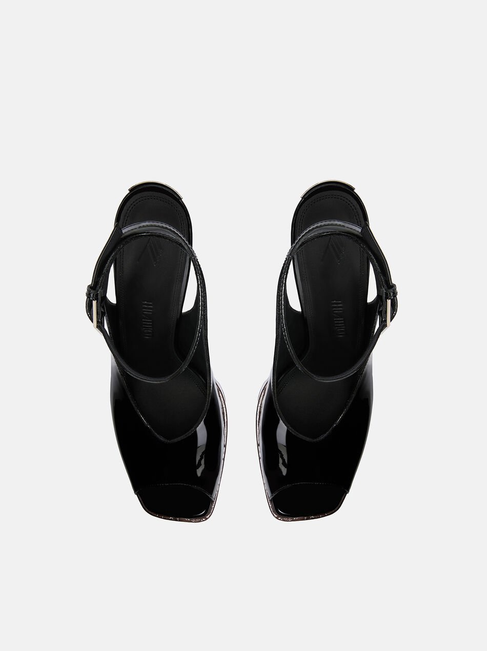 THE ATTICO ''Ornella'' black and brown sandal Black 260WSH00911LBT002AA100