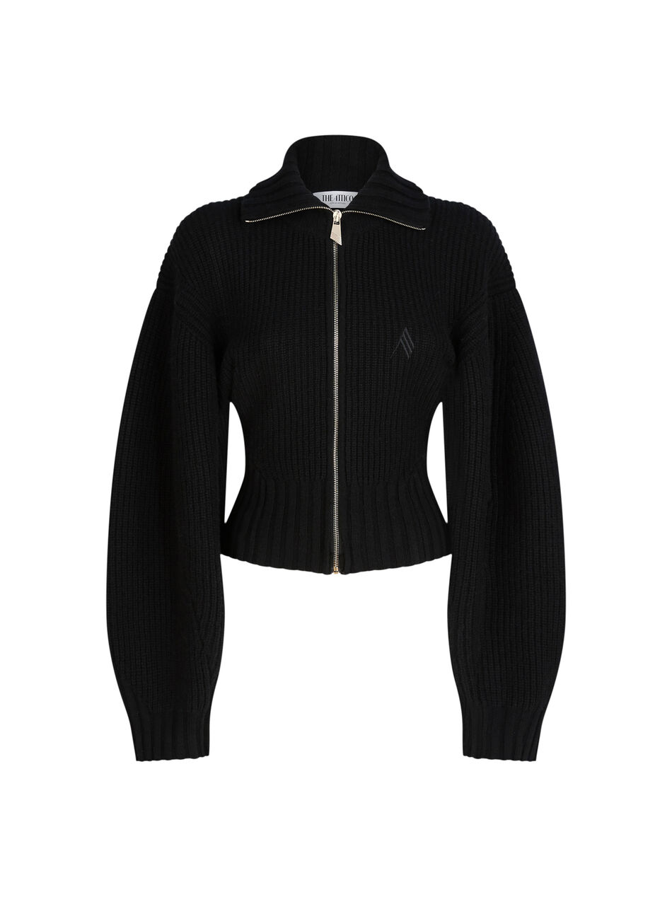 THE ATTICO Black cardigan Black 251WCD00009KWS010AA100