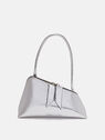 THE ATTICO ''Sunrise'' silver shoulder bag SILVER 236WAH42L070002