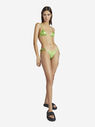 THE ATTICO Pear green metallic bikini PEAR GREEN 215WBB11E038210